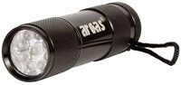 Arcas Taschenlampe Arcas Alu 9 LED LED Mini-Taschenlampe batteriebetrieben 65 g