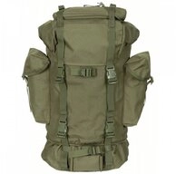 MFH Wanderrucksack BW Kampfrucksack, oliv, gro&szlig;, Mod. (Packung), Alu-Aussteifung