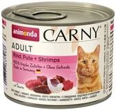 Animonda Carny Adult Rind, Pute + Shrimps 200 g - 6 St&uuml;ck, Nassfutter f&uuml;r:...
