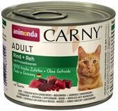 Animonda Carny Adult Rind + Reh mit Preiselbeeren 200 g - 6 St&uuml;ck, Nassfutter...