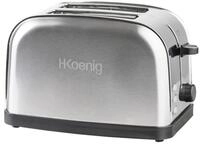 H.Koenig Toaster TOS7 f&uuml;r 2 Scheiben Toast, 850 W