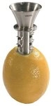GEFU Zitruspresse Zitronen Orange Ausgie&szlig;er CITRONELLO Edelstahl Saf