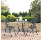 casa.pro Balkonset, (3-tlg), &raquo;Wakefield&laquo; Tisch mit 2 St&uuml;hlen Bistro-Set Gr&uuml;n