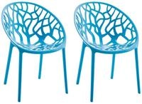 CLP Gartenstuhl Hope (2er Set, 2 St), Kunststoff, stapelbar, wetterfest