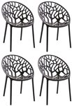 CLP Gartenstuhl Hope (4er Set, 4 St), Kunststoff, stapelbar, wetterfest