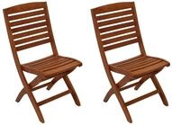 DEGAMO Gartenstuhl CAPO (2 St), Holz Eukalyptus ge&ouml;lt, klappbar