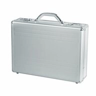 ALUMAXX Aktenkoffer 1 Laptop-Attach&eacute;koffer KRONOS - silber, Herausnehmbare