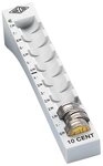 WEDO Geldkassette WEDO&reg; 160701037 Geldz&auml;hlrille 10 Cent - lichtgrau