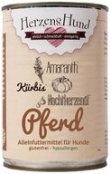 Herzenshund Pferd mit K&uuml;rbis 400 g - 12 St&uuml;ck, Nassfutter f&uuml;r: Hund