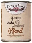 Herzenshund Pferd mit K&uuml;rbis 800 g - 6 St&uuml;ck, Nassfutter f&uuml;r: Hund