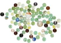 Gollnest & Kiesel Spiel Goki 63926 - Glasmurmeln im Netz, Glas, Farb- und