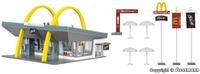 Vollmer Modelleisenbahn-Geb&auml;ude Vollmer 43634 H0 McDonald&acute;s Schnellrestaurant...