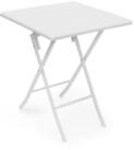 relaxdays Klapptisch Gartentisch klappbar BASTIAN, Wei&szlig;