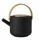 Stelton Teekanne Teekanne THEO Steingut matt schwarz, stelton THEO Teekanne...