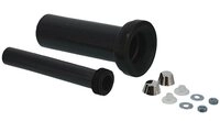 Haas KG Unterputz-Sp&uuml;lkasten Wand-WC-Anschlussgarnitur PE, d:90mm, Abdeckkappen