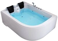 HOME DELUXE Whirlpool-Badewanne BLUE OCEAN - XL 180 x 120 cm, (inkl....