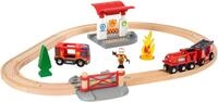 BRIO&reg; Spielzeug-Eisenbahn BRIO&reg; WORLD, Feuerwehr Set, (Set), mit Licht und