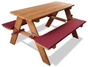 Coemo Garten-Kindersitzgruppe, (Set, 1-tlg), Picknicktisch aus Holz Kinder...
