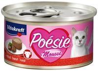 Vitakraft Katzenfutter Poesie Mousse, Rind, 12 Dosen, Nassfutter f&uuml;r: Katzen