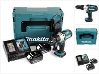 Makita Akku-Schlagbohrschrauber DHP 451 RTJ 18 V 3. Gang Li-Ion Akku