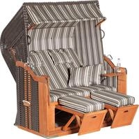 SunnySmart Strandkorb Rustikal 250 Plus XL, BxTxH: 145x90x160 cm, Halblieger, 2