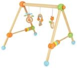 BIECO Baby Gym Bieco Spieltrapez Spielbogen Baby Holz mit Figuren & Kugeln