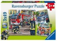 Ravensburger Puzzle Helfer in der Not. Puzzle 3 x 49 Teile, 49 Puzzleteile
