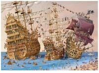 HEYE Puzzle Dreieckiges Puzzle 1000 Teile - Korsar, Ruyer, Puzzleteile
