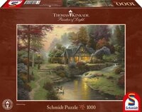 Schmidt Spiele Puzzle 1000 Teile Puzzle Thomas Kinkade Friedliche Abendstimmung