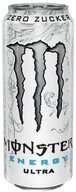 Monster Energy Lebensmittelpinsel Monster Energy Zero Zucker White Ultra 0,5L