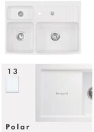 Systemceram K&uuml;chensp&uuml;le Sp&uuml;lmodul KeraDomo CENTRA 90 (f&uuml;r 60 cm