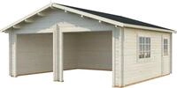 Palmako Garage Roger, BxTxH: 629x565x310 cm, ohne Tor, naturbelassen