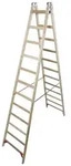 KRAUSE Doppelleiter STABILO, 2x 12 Sprossen beige 335 cm