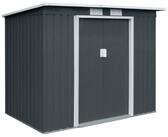 HATTORO Gartenhaus, BxT: 213,00x130,00 cm, Metall-Ger&auml;tehaus, Ger&auml;teschuppen,