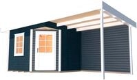 weka Gartenhaus Designhaus 213A Gr.1, BxT: 442x278 cm, (Set)