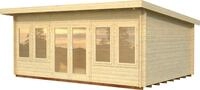 Palmako Gartenhaus Lisa, BxT: 578x447 cm, (Set), 19,4 m&sup2;, mit Fu&szlig;boden im