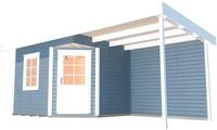 weka Gartenhaus Designhaus 213A Gr.1, BxT: 442x278 cm, (Set)