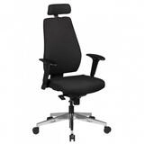 Amstyle Chefsessel B&uuml;rostuhl SPM1.279 Schreibtischstuhl Stoff Schwarz Modern