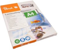 Peach Laminierger&auml;t Peach Laminierfolie DIN A4 80 micron gl&auml;nzend 100 St.