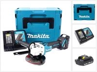 Makita Akku-Winkelschleifer DGA 504 RY1J Akku Winkelschleifer 18V 125mm...