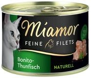 Miamor Feine Filets Naturelle mit Bonito-Thunfisch 156 g - 12 St&uuml;ck, Nassfutter