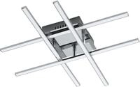 EGLO Deckenleuchte LASANA 1 Deckenlampe, chrom, wei&szlig;, schlanke Bauform,
