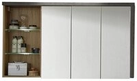 trendteam Spiegelschrank Badezimmerspiegel Wandspiegel Spiegel Badschrank Grau