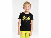 LOGOSHIRT T-Shirt Batman mit coolem Superhelden-Motiv, schwarz