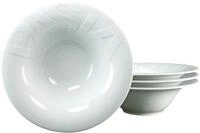 CreaTable Pastateller Essteller, (4 St), Teller Set f&uuml;r 4 Personen, wei&szlig;,...
