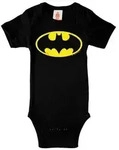 LOGOSHIRT Body mit Batman-Logo gelb|schwarz 86/92