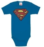LOGOSHIRT Body mit Superman Logo-Frontdruck blau 98/104