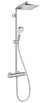 hansgrohe Duschsystem Crometta E Showerpipe, H&ouml;he 120.1 cm, 240 1jet EcoSmart...
