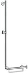hansgrohe Duschstange Unica, Brausestange Comfort links 1100 mm - Wei&szlig; / Chrom