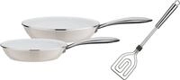 GSW Pfannen-Set CERAMICA color, Aluminium (Set, 3-tlg., 1x Bratpfanne &Oslash; 24 cm, 1x